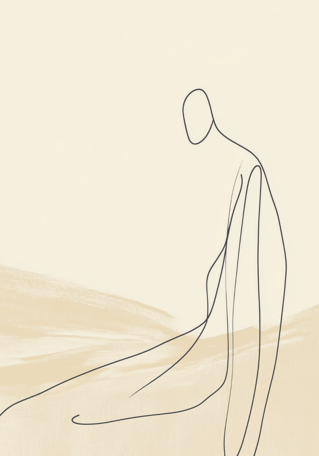 Desert Silence – affisch med snyggt motiv, köp enkelt hos Bozetto i flera storlekar