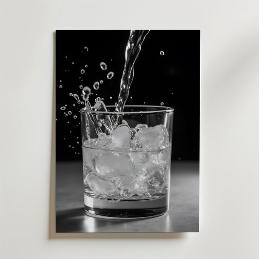 Ice Cold Water Splash Poster