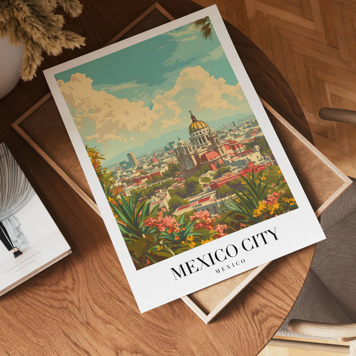 Colors Of Mexico City poster visad rakt fram – Bozetto affisch i hög tryckkvalitet