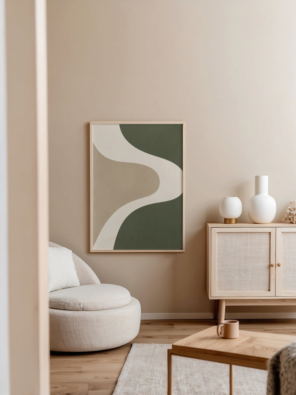 Driftwood Curve poster i stilrent hem med modern inredning – köp enkelt hos Bozetto