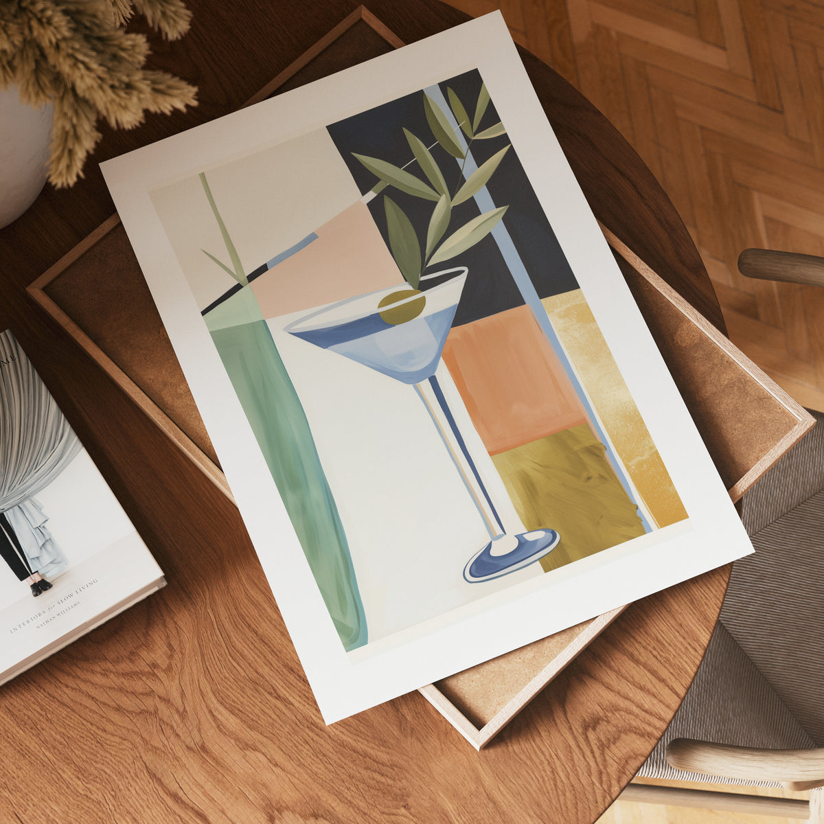 Martini Elegance poster visad rakt fram – Bozetto affisch i hög tryckkvalitet i hög tryckkvalitet