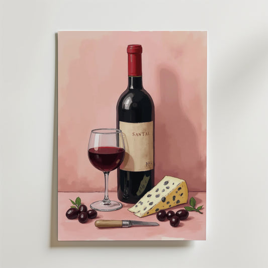 Wine And Cheese Poster