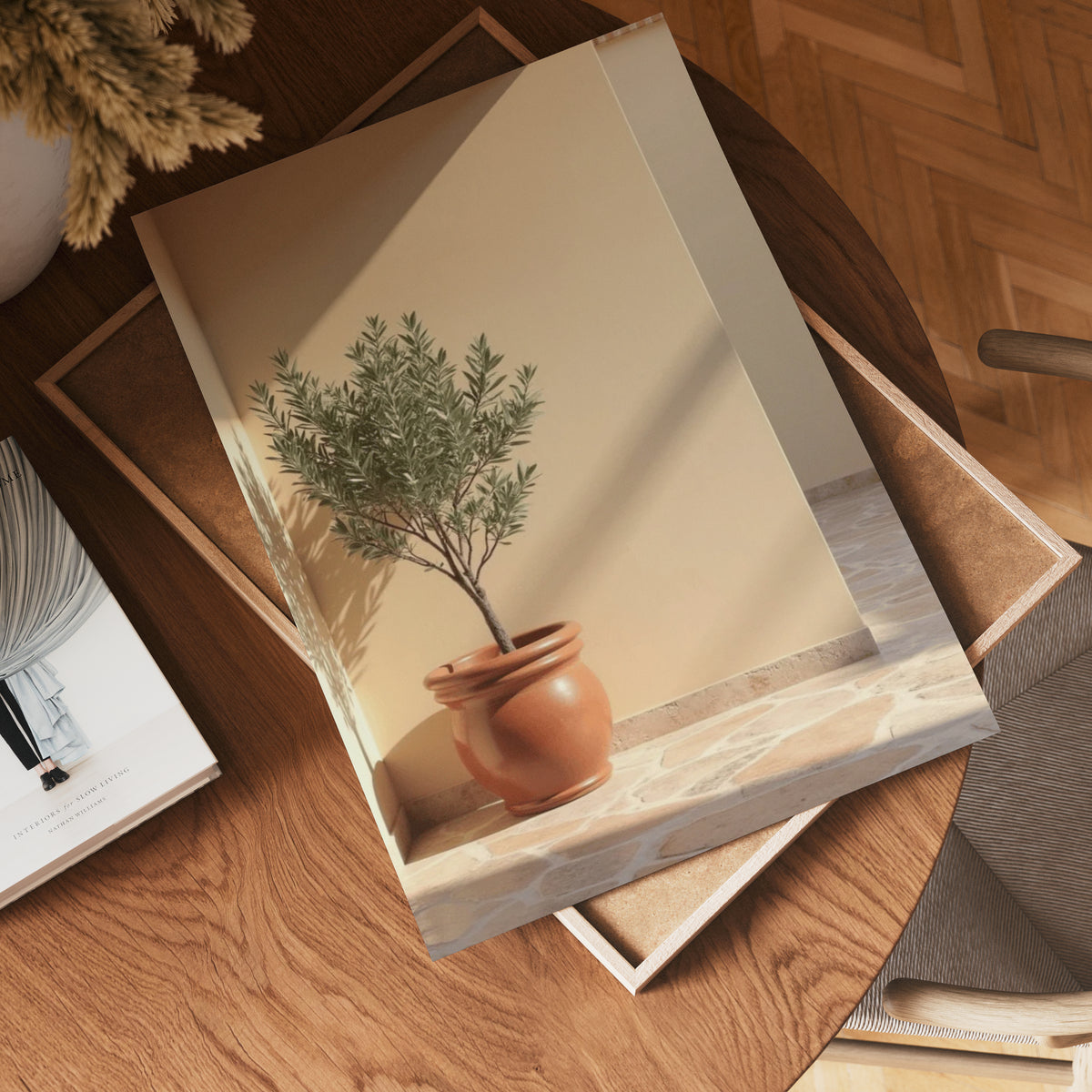 Terracotta planter with – affisch med stilfullt motiv från Bozetto i hög kvalitet