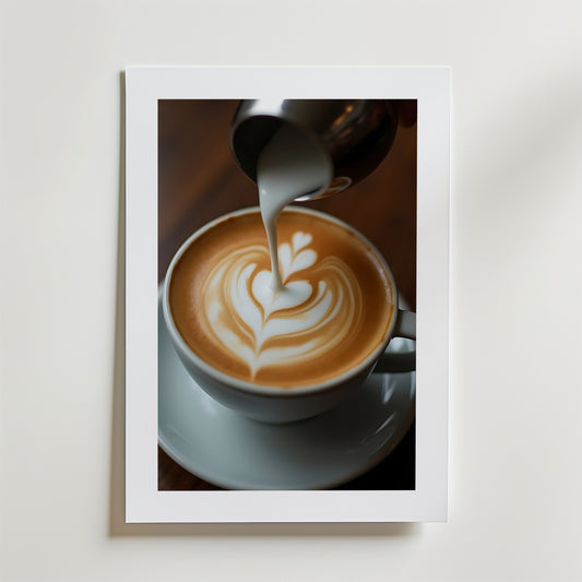 Coffee Latte Love Poster