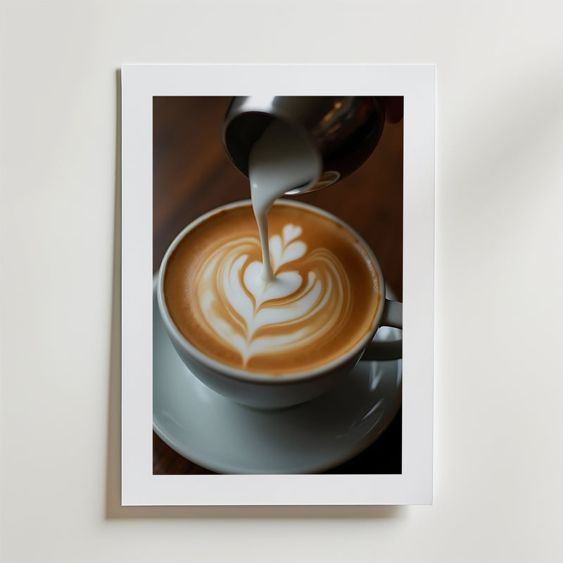 Coffee Latte Love Poster
