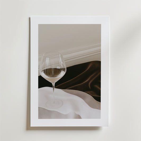 Elegance in Silence Drink Poster