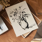 Monochrome Bouquet poster visad rakt fram – Bozetto affisch i hög tryckkvalitet i hög tryckkvalitet