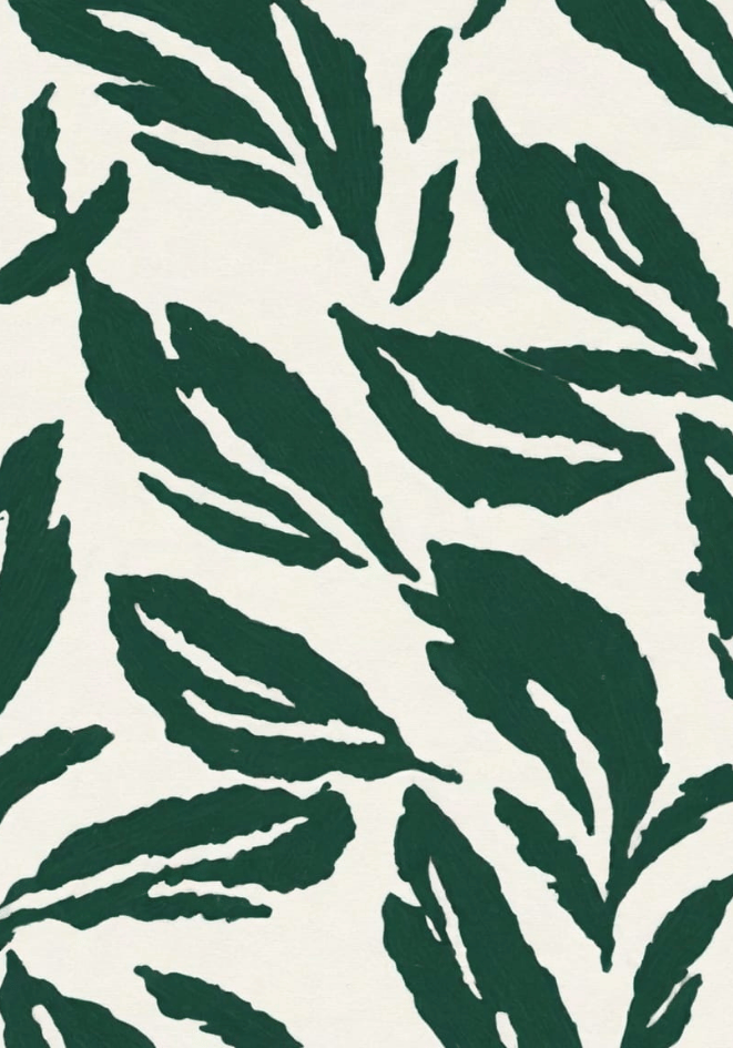 Green Leaves – Bozetto poster i hög kvalitet, perfekt för varje rum i hemmet i hög tryckkvalitet