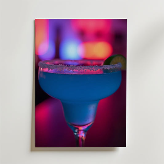 Blue Lagoon Drink Poster