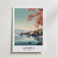 Spring Light Over Geneva – stilfullt konsttryck från Bozetto, tryckt på matt finpapper