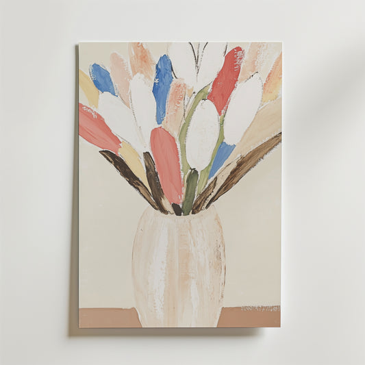 Flowers In Vase Poster