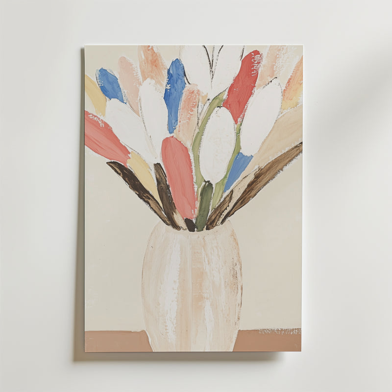 Flowers In Vase Poster