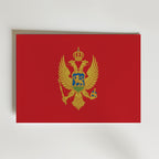 Montenegro National Flag Poster – modern konst och stilren konsttryck för hemmet hos Bozetto