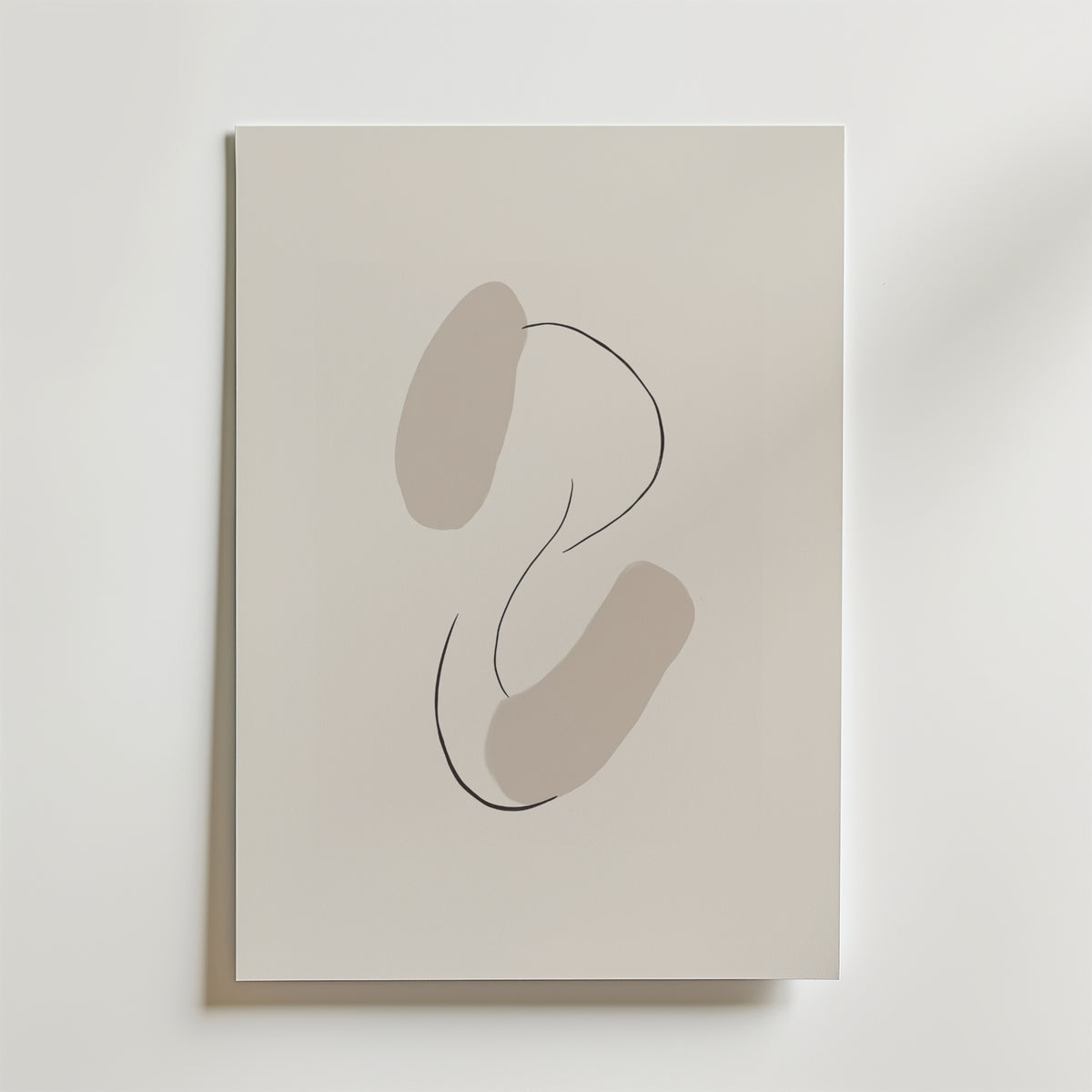 Gentle Curves – stilfullt konsttryck från Bozetto, tryckt på matt finpapper i hög tryckkvalitet