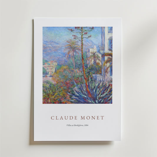 Claude Monet Villas At Bordighera Poster
