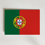 Portugal National Flag Poster – modern konst och stilren konsttryck för hemmet hos Bozetto
