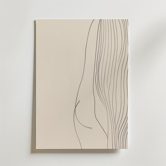 Minimal Nude Silhouette Poster