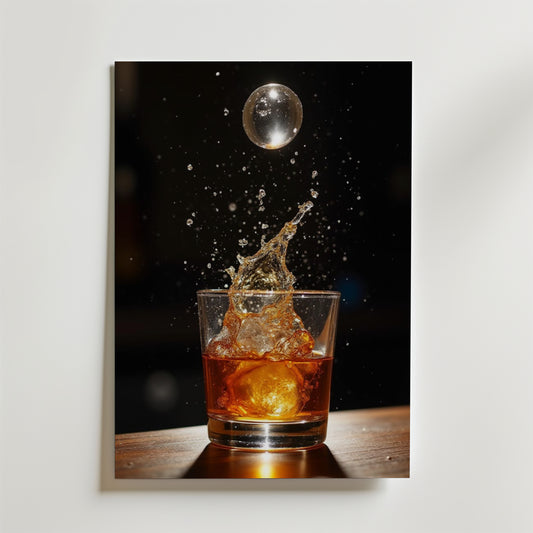 Whiskey Splash Poster