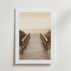 Beach Path Poster – modern konst och stilren konsttryck för hemmet hos Bozetto