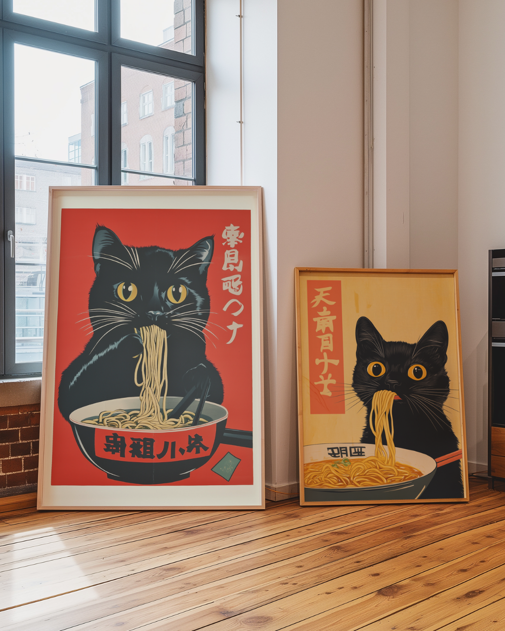 Bundle 2-pack Noodle Twins Duo – kuraterad postercollection som lyfter hemmet hos Bozetto