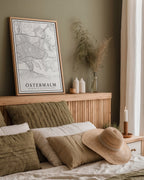 Östermalm Karta poster i stilrent hem med modern inredning – köp enkelt hos Bozetto