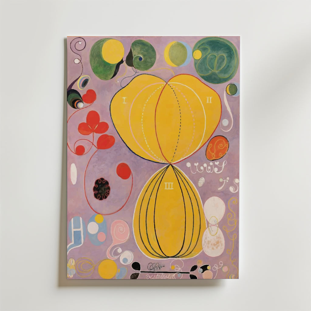 Hilma af Klint The Key of Life affisch på neutral bakgrund – poster från Bozetto