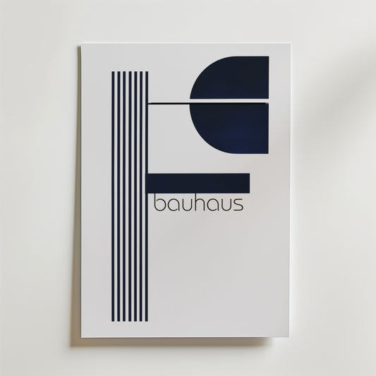 Bauhaus Modern Geometry Poster