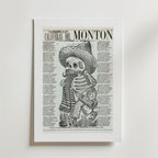 Calaveras Del Monton – stilfullt konsttryck från Bozetto, tryckt på matt finpapper