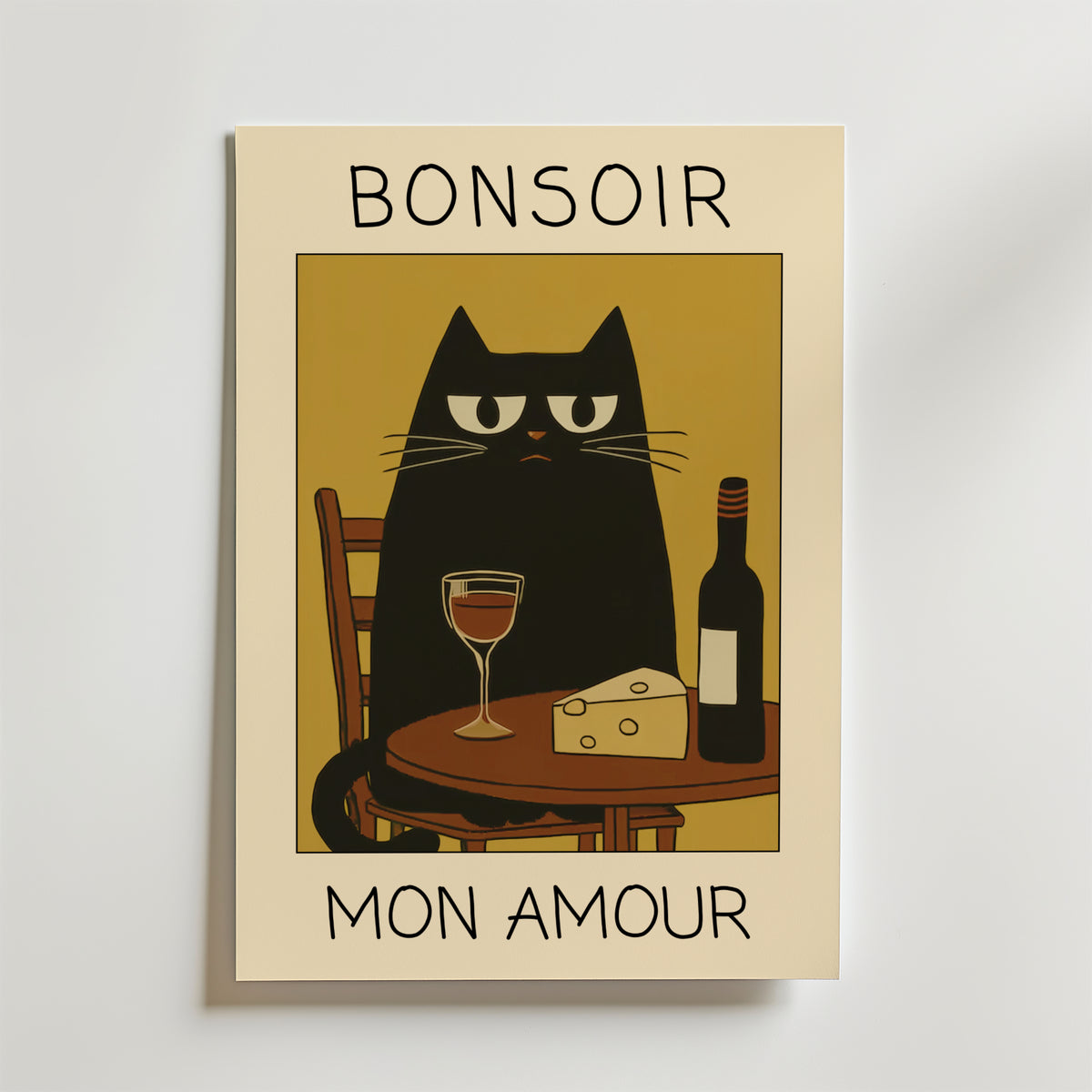 Bundle 3-pack Parisian Cat Trio – kuraterad postercollection som lyfter hemmet hos Bozetto