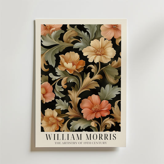 Blooming Flower Pattern William Morris Poster