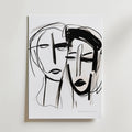 Two Souls in Silence – stilfullt konsttryck från Bozetto, tryckt på matt finpapper