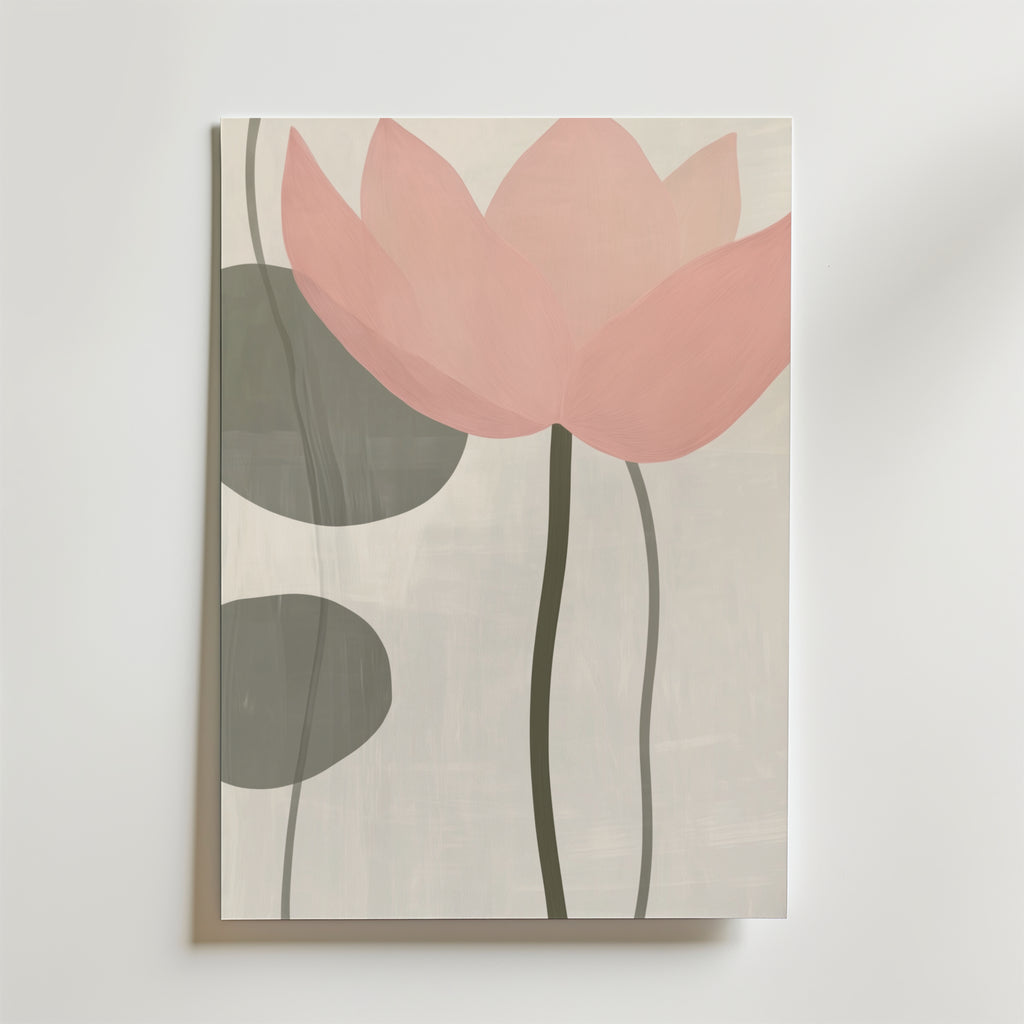 Blossoming Lotus – stilfullt konsttryck från Bozetto, tryckt på matt finpapper i hög tryckkvalitet