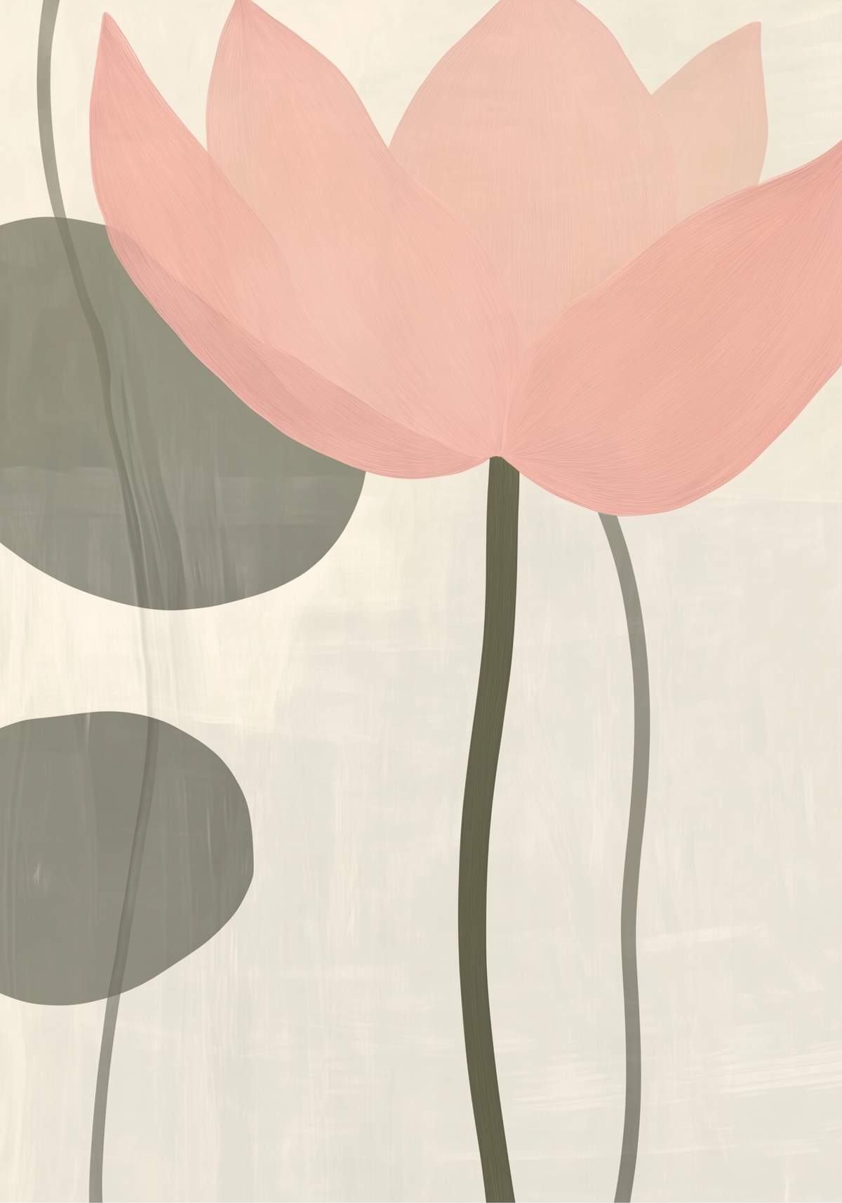 Blossoming Lotus – affisch med snyggt motiv, köp enkelt hos Bozetto i flera storlekar