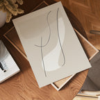 Abstract Lines No.2 – affisch med snyggt motiv, köp enkelt hos Bozetto i flera storlekar