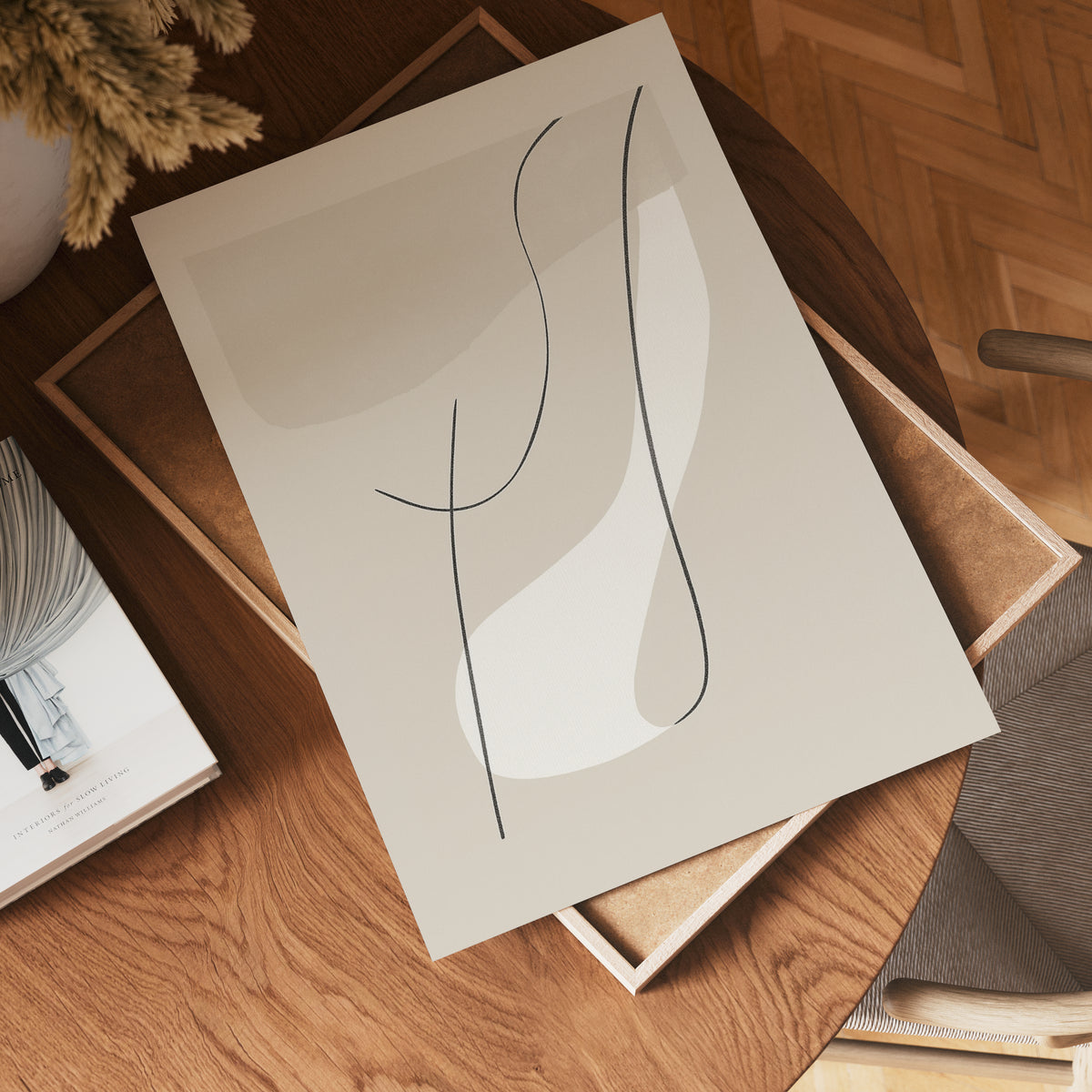 Abstract Lines No.2 – affisch med snyggt motiv, köp enkelt hos Bozetto i flera storlekar