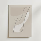 Abstract Lines No.2 – stilfullt konsttryck från Bozetto, tryckt på matt finpapper