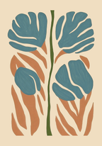 Abstract botanical – affisch med snyggt motiv, köp enkelt hos Bozetto i flera storlekar