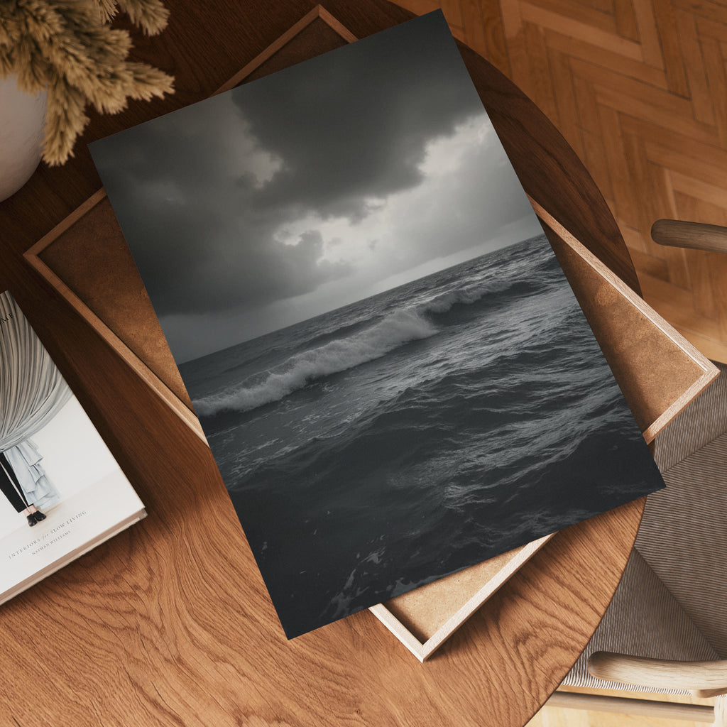 Stormy Waves poster visad rakt fram – Bozetto affisch i hög tryckkvalitet i hög tryckkvalitet