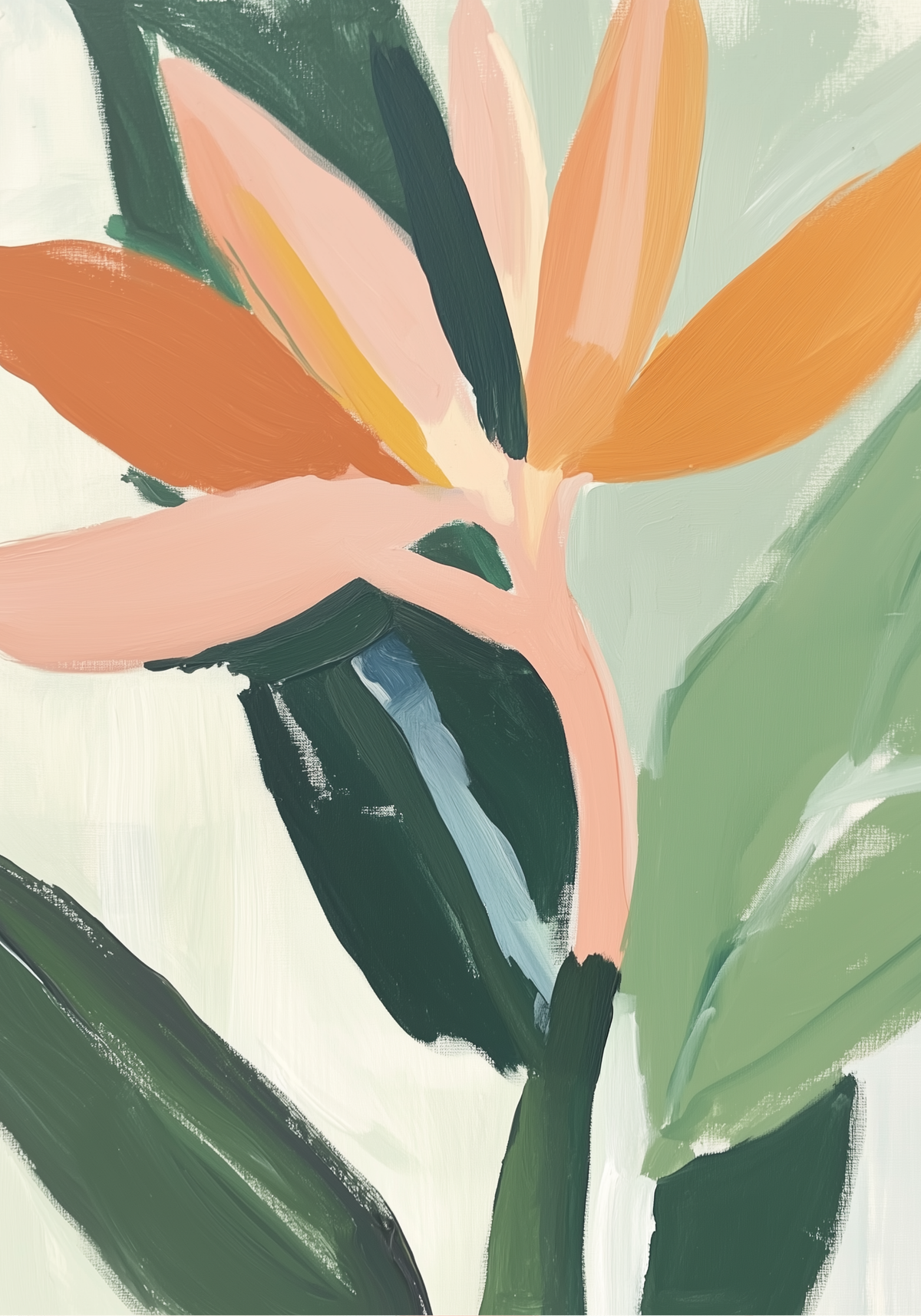 Tropical Bloom – affisch med snyggt motiv, köp enkelt hos Bozetto i flera storlekar