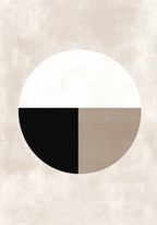 Abstract Single Round Shape – köp enkelt hos Bozetto konsttryck i hög kvalitet i hög kvalitet