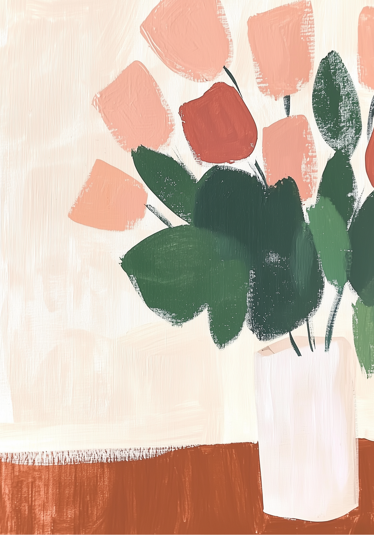 Multiple Flowers In Vase poster visad rakt fram – Bozetto affisch i hög tryckkvalitet