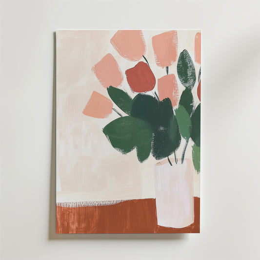 Multiple Flowers In Vase Poster