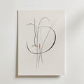 Soft Abstract Line Portrait – stilfullt konsttryck från Bozetto, tryckt på matt finpapper