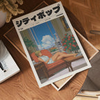 Väggmockup av The Window Breathes affisch på ljus vägg – Bozetto konsttryck – nr 5