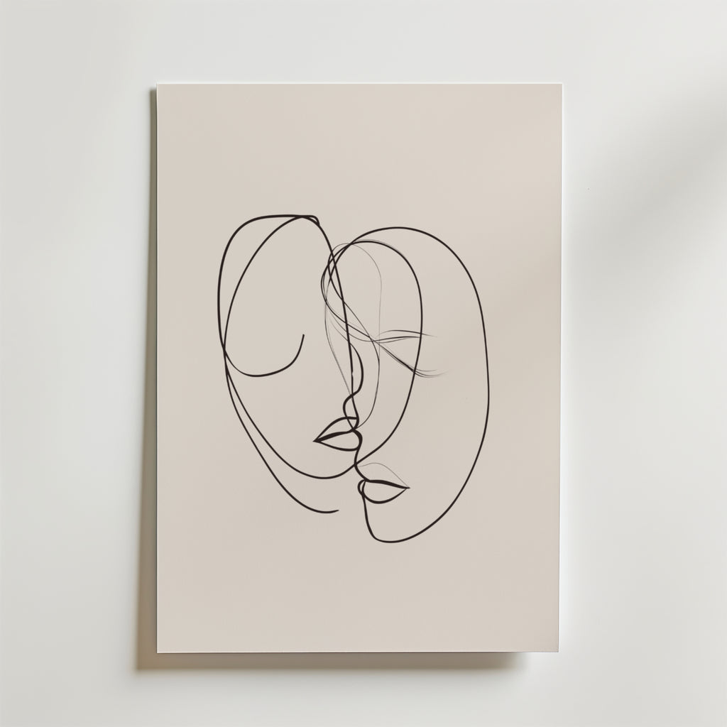 Silent Intimacy – stilfullt konsttryck från Bozetto, tryckt på matt finpapper i hög tryckkvalitet