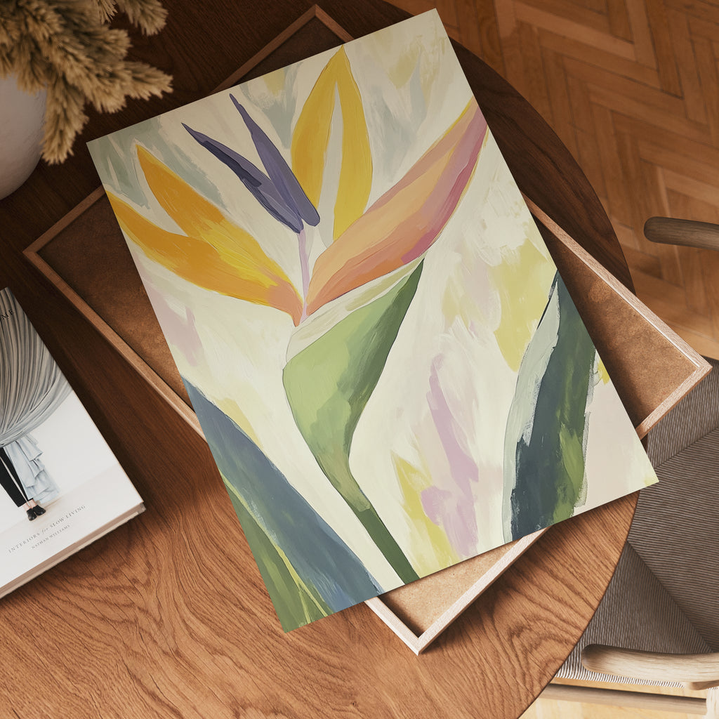 Abstract Tropical poster visad rakt fram – Bozetto affisch i hög tryckkvalitet i hög tryckkvalitet