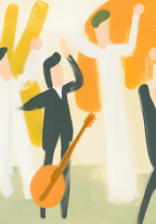 In Rhythm We Rise Abstract – köp enkelt hos Bozetto konsttryck i hög kvalitet i hög kvalitet
