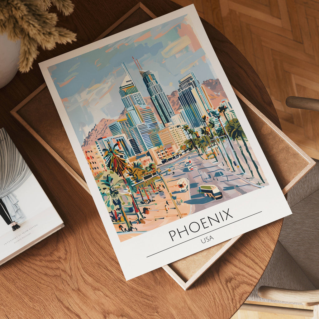 Phoenix Desert Skyline – affisch med stilfullt motiv från Bozetto i hög kvalitet