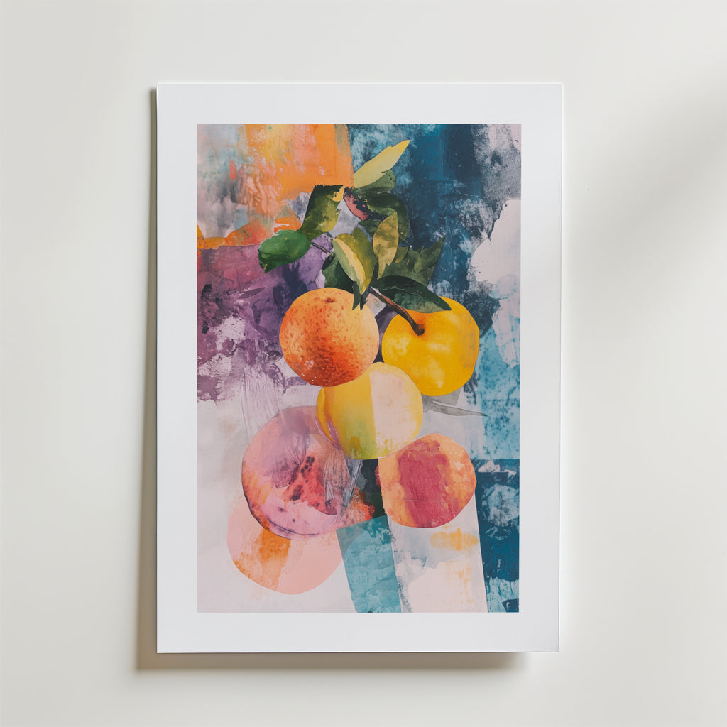 Abstract Harvest – stilfullt konsttryck från Bozetto, tryckt på matt finpapper i hög tryckkvalitet