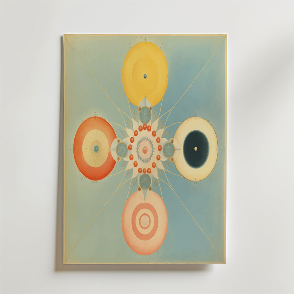 Bundle 2-pack Hilma Af Klint Cosmic Harmony – kuraterad postercollection som lyfter hemmet hos Bozetto